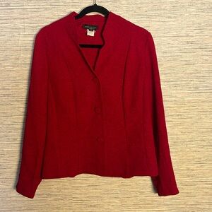 Miss Dorby Red Vintage Blazer size 12 (563)